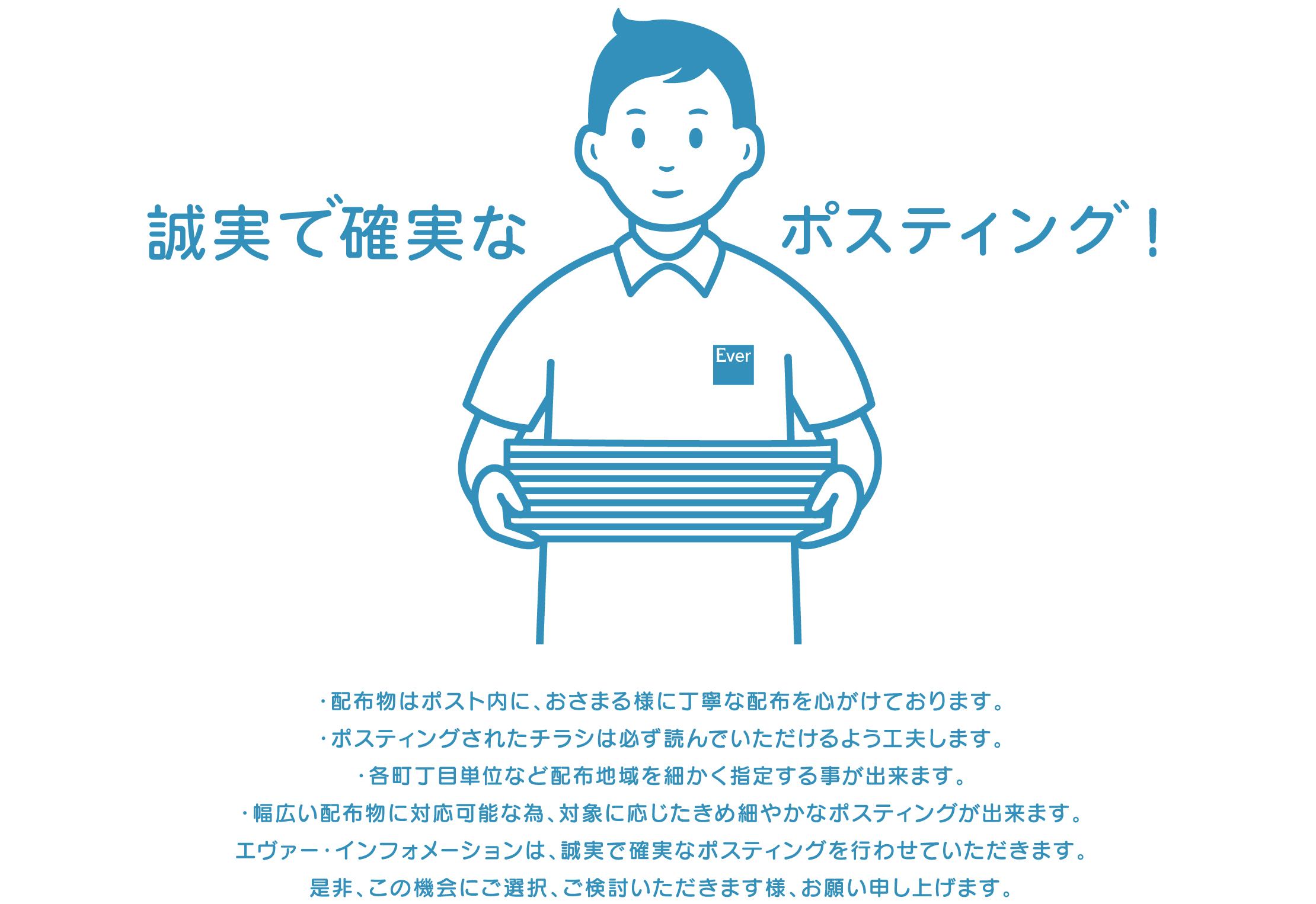 誠実で確実なポスティング